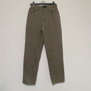 Lauren Jeans Co Ralph Lauren Soft Highrise Denim Pants Size 6 Taupe